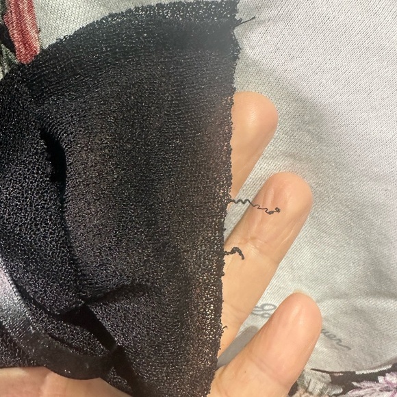 Vintage 90s Starina Black & Pink Floral Bias-Cut Midi Dress, Small but fits up L - Picture 4 of 7